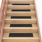 Self-adhesive stair mats 15 pieces 76x20 cm brown rectangular