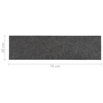 Trapmatten Zelfklevend Rechthoekig 15 76 x 20 cm Antraciet