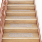 Self-adhesive stair mats 15 pieces 76x20 cm beige rectangular