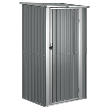 Tuinschuur 118,5X97X209,5 Cm Gegalvaniseerd Staal Grijs