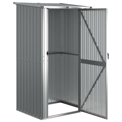 Tuinschuur 118,5X97X209,5 Cm Gegalvaniseerd Staal Grijs