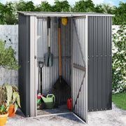 Tuinschuur 180,5x97x209,5 cm staal antraciet