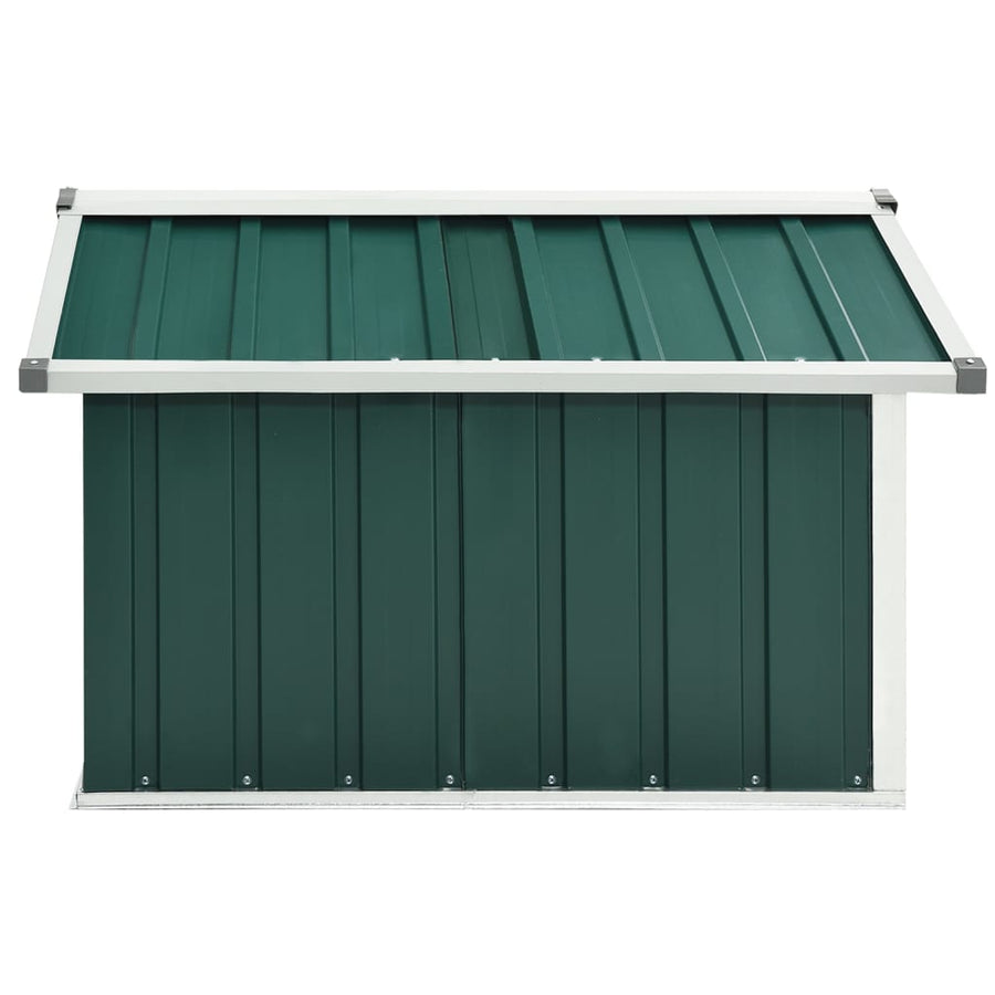 Overkapping Voor Robotmaaier 92X97X63 Cm Staal Groen
