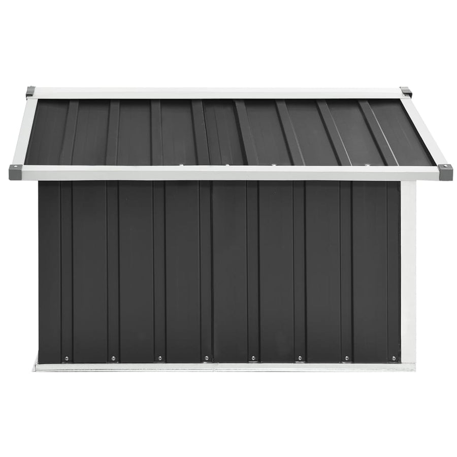 Overkapping Voor Robotmaaier 92X97X63 Cm Staal Kleurig Antraciet