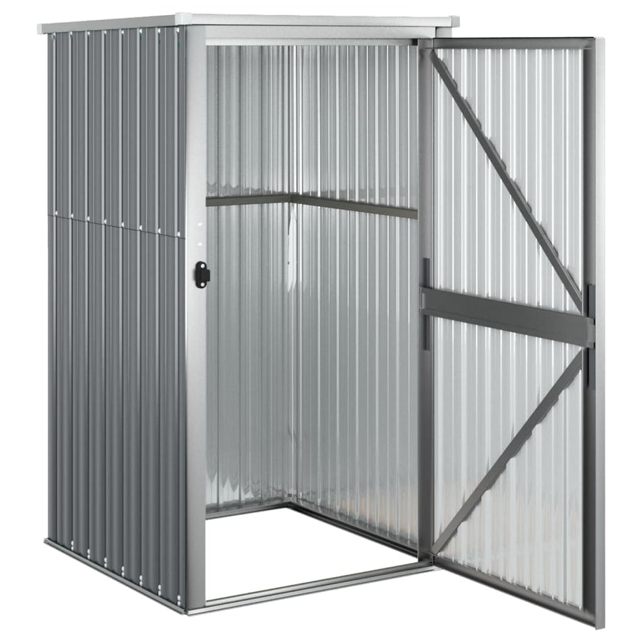 Tuinschuur 88X89X161 Cm Gegalvaniseerd Staal Grijs