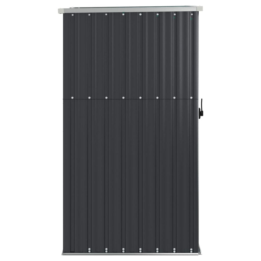 Tuinschuur Gegalvaniseerd Staal Kleurig 88 x 89 x 161 cm Antraciet