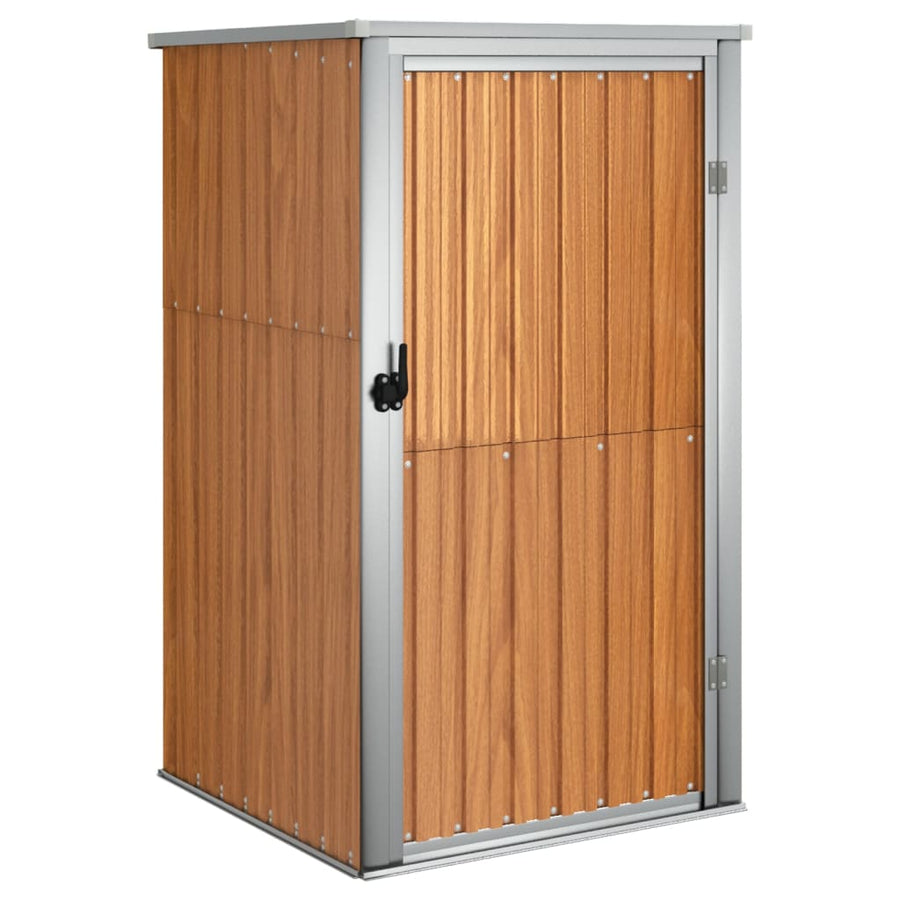 Tuinschuur Gegalvaniseerd Staal 88 x 89 x 161 cm Bruin
