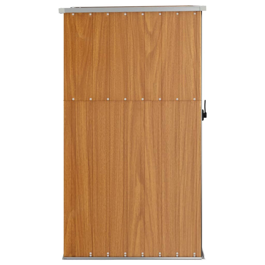 Tuinschuur Gegalvaniseerd Staal 88 x 89 x 161 cm Bruin