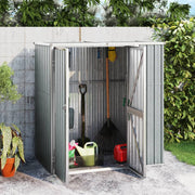 Garden shed 161x89x161 cm galvanized steel grey