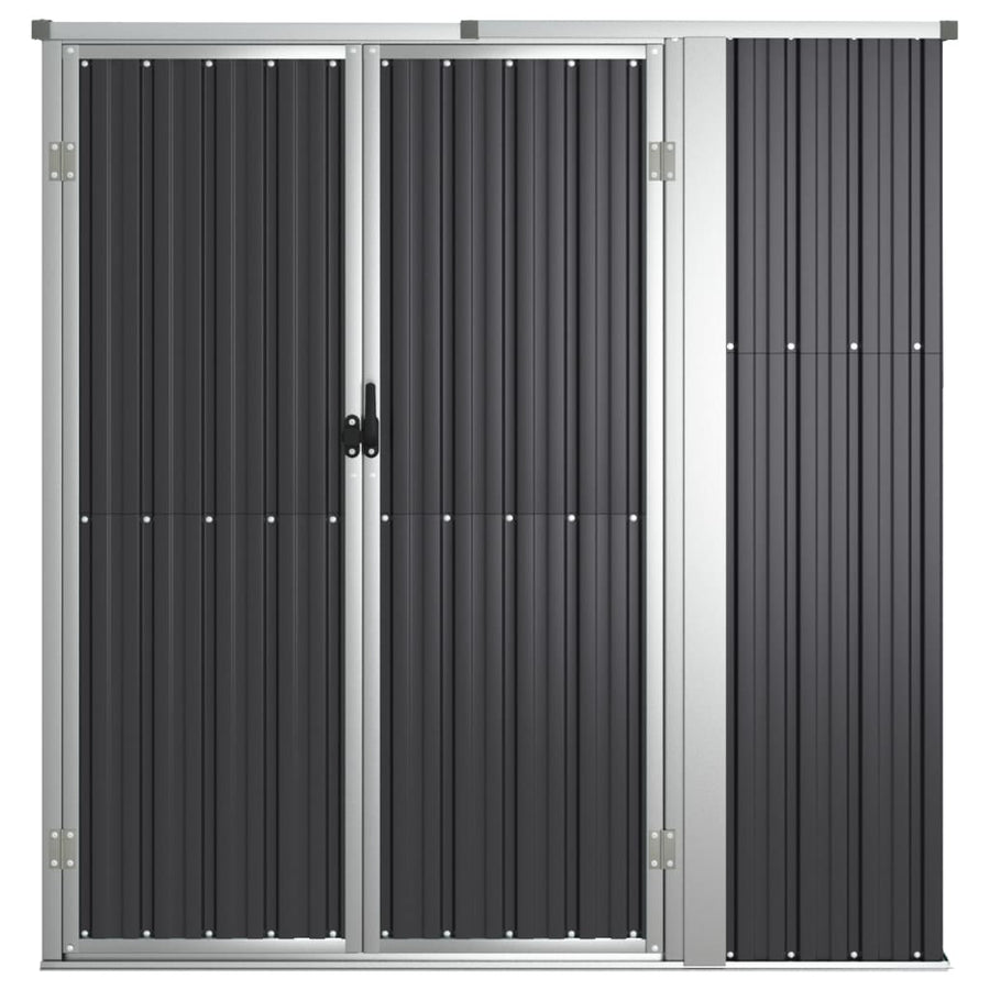 Tuinschuur Gegalvaniseerd Staal Kleurig 161 x 89 x 161 cm Antraciet