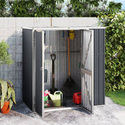 Garden Shed 161x89x161 cm Galvanized Steel Anthracite