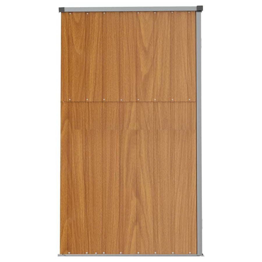 Tuinschuur 161X89X161 Cm Gegalvaniseerd Staal Bruin