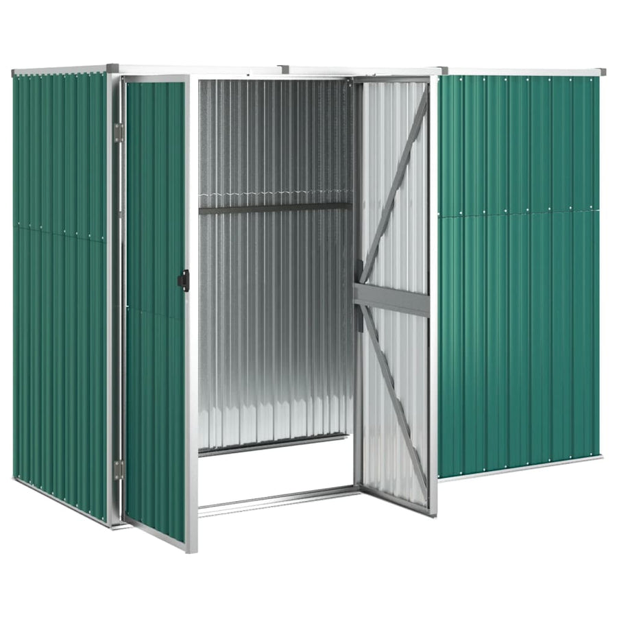 Tuinschuur 225X89X161 Cm Gegalvaniseerd Staal Groen