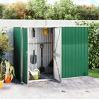 Garden shed 225x89x161 cm galvanized steel green