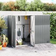 Tuinschuur 225x89x161 cm staal grijs