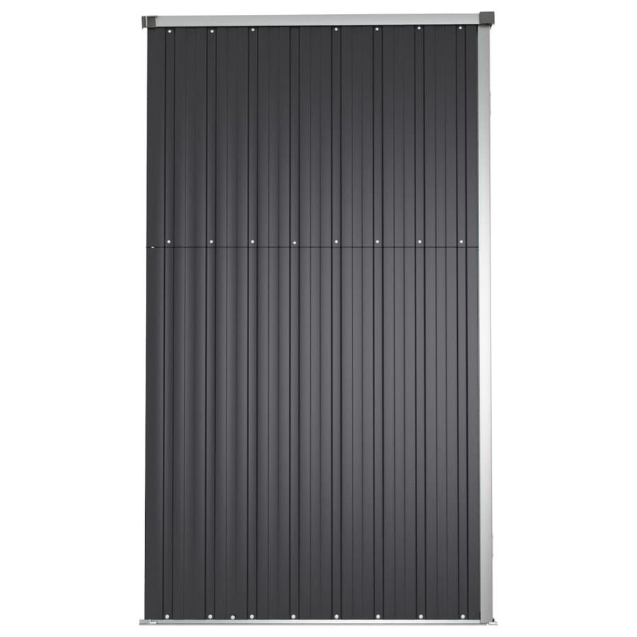 Tuinschuur Gegalvaniseerd Staal Kleurig 225 x 89 x 161 cm Antraciet