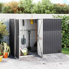 Tuinschuur 225x89x161 cm staal antraciet