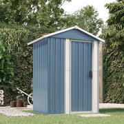 Tuinschuur 126x97,5x177 cm staal grijs