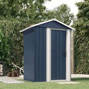 Tuinschuur 126x97,5x177 cm staal antraciet