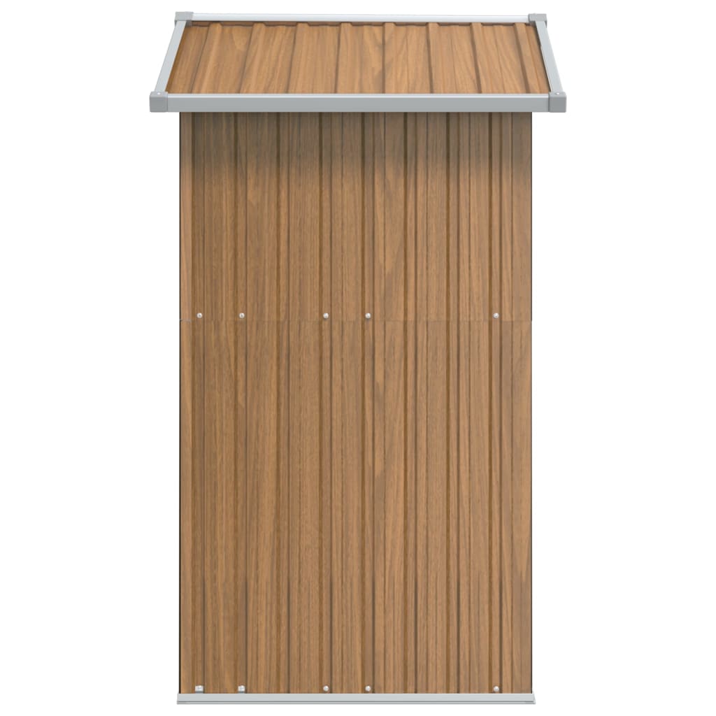 Tuinschuur 126X97,5X177 Cm Gegalvaniseerd Staal Bruin