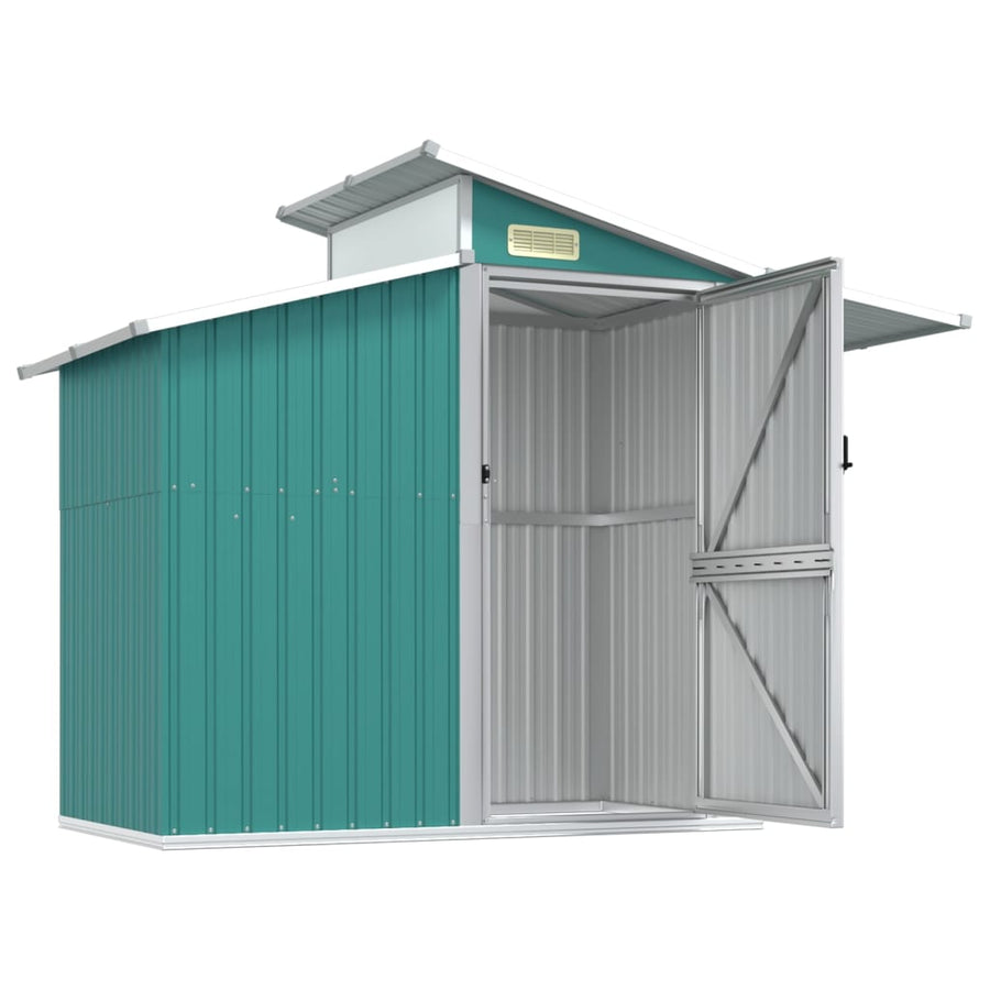 Tuinschuur 270X130X208,5 Cm Gegalvaniseerd Staal Groen
