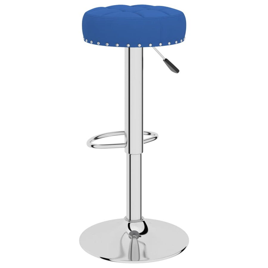 Barkrukken 2 st stof blauw