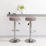 Barkrukken 2 stuks stof taupe