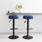Barkrukken fluweel blauw 63-83 cm