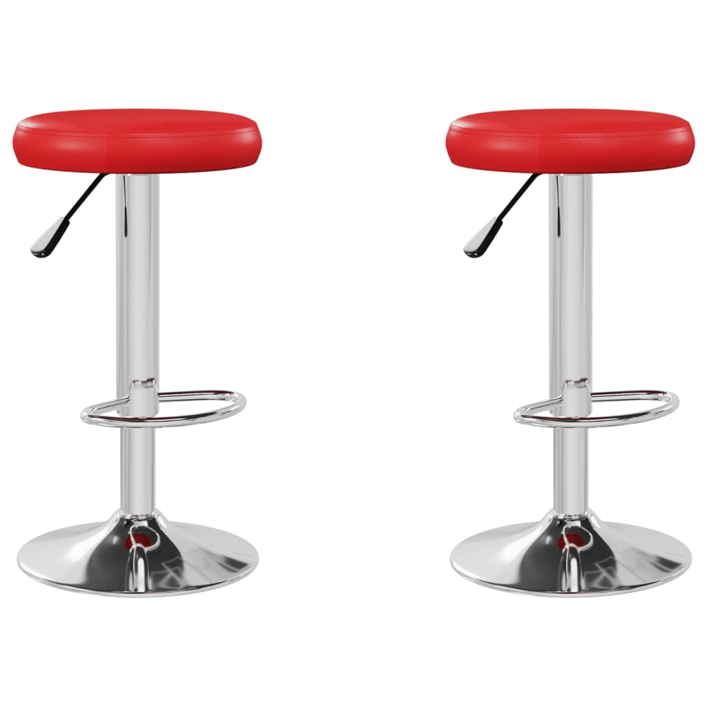 Barstoelen 2 St Kunstleer Rood