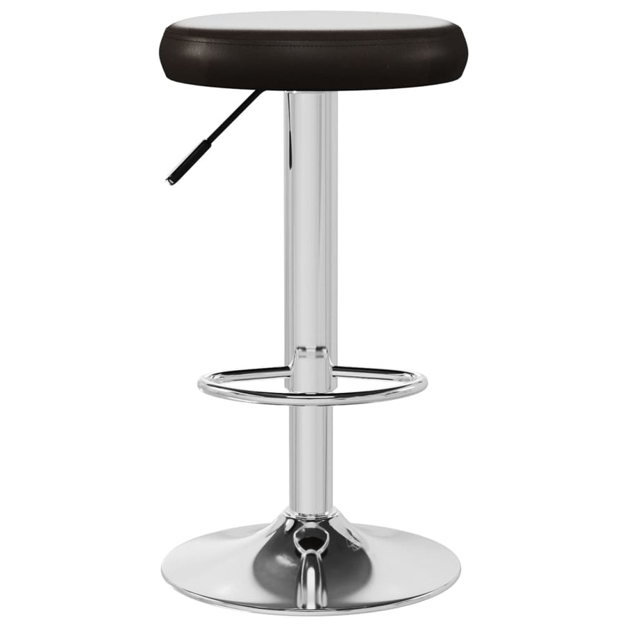 Barstoelen 2 st kunstleer bruin