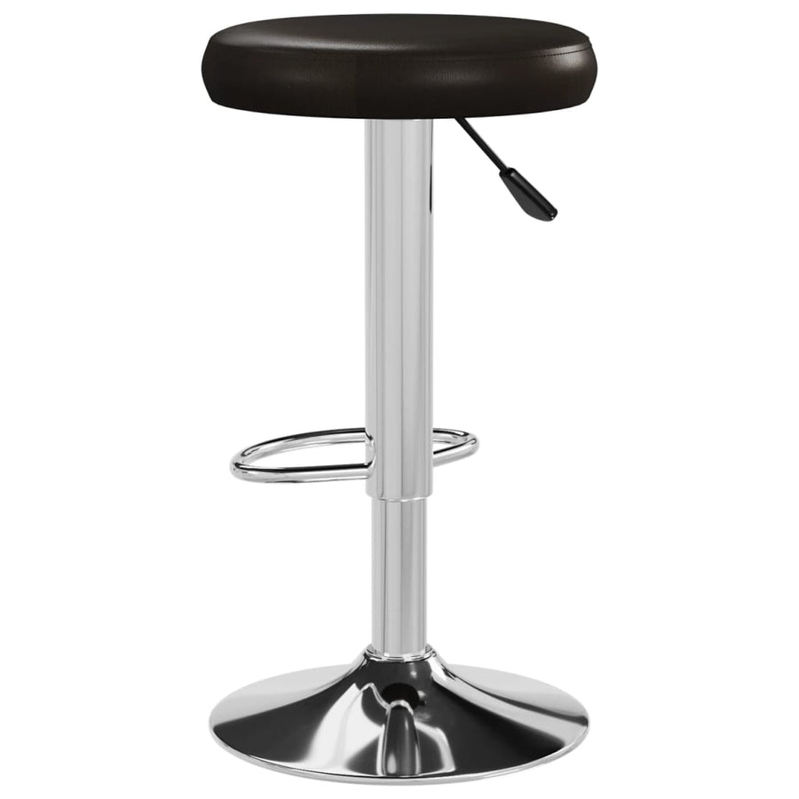 Barstoelen 2 st kunstleer bruin