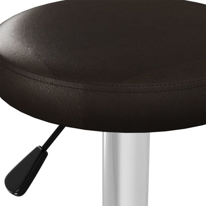 Barstoelen 2 st kunstleer bruin