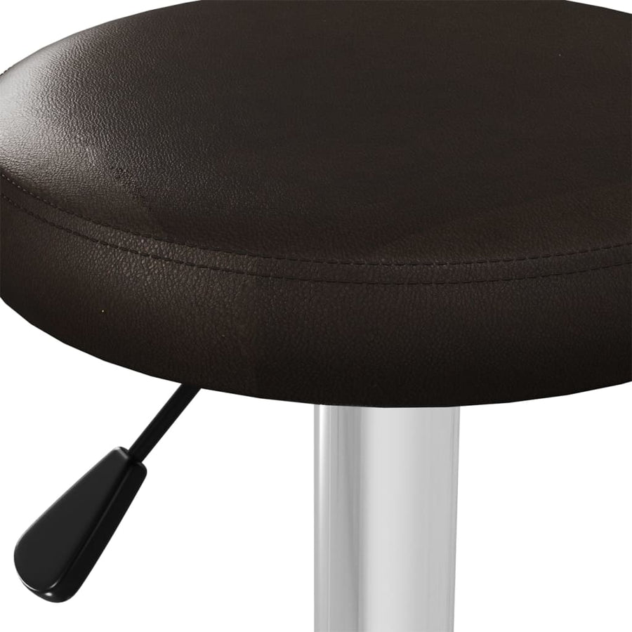 Barstoelen 2 st kunstleer bruin