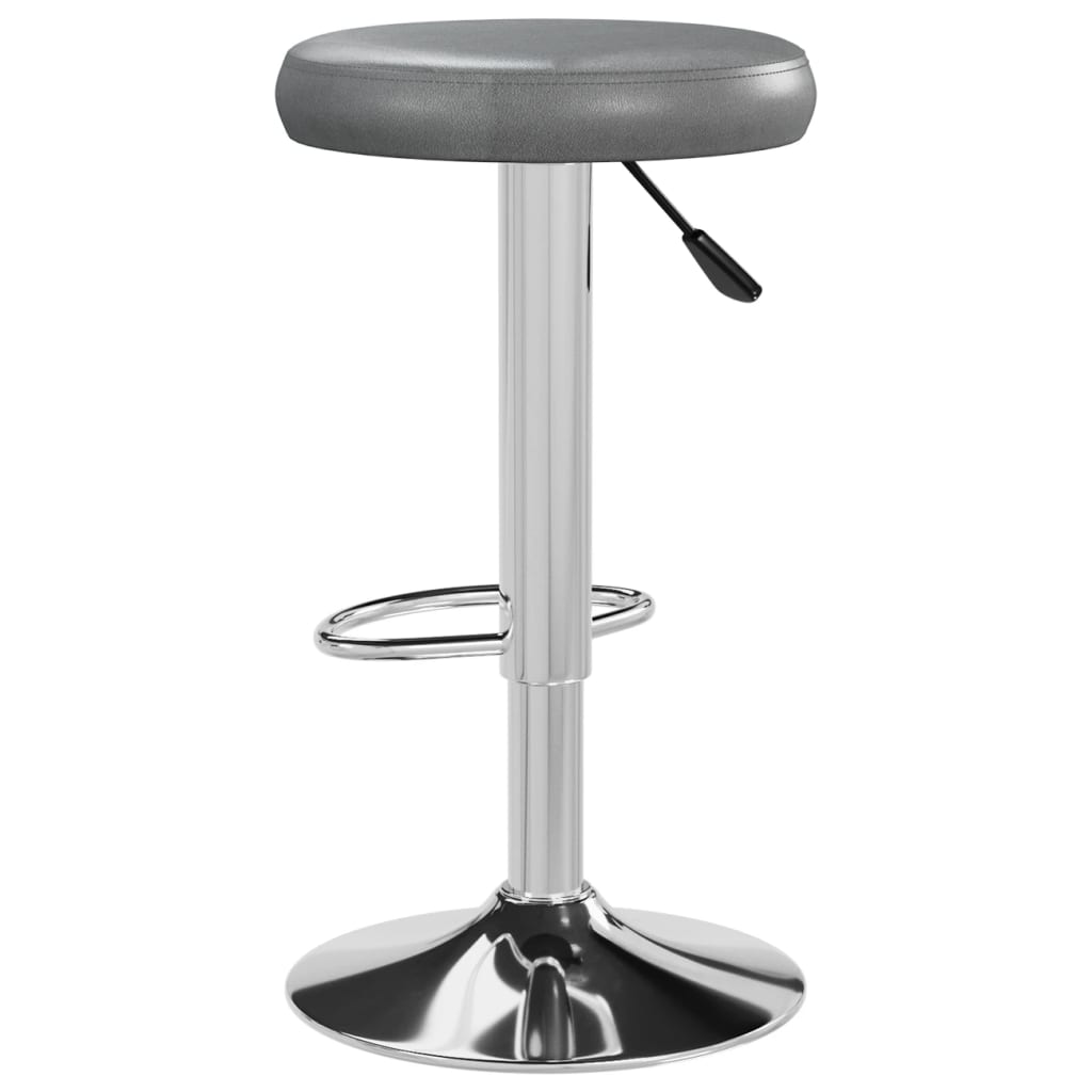 Barkrukken 2 St Kunstleer Grijs