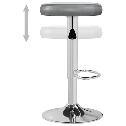 Barkrukken 2 St Kunstleer Grijs