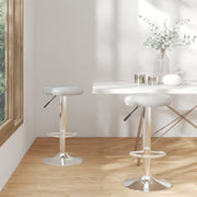 Barkruk kunstleer grijs 2 stuks