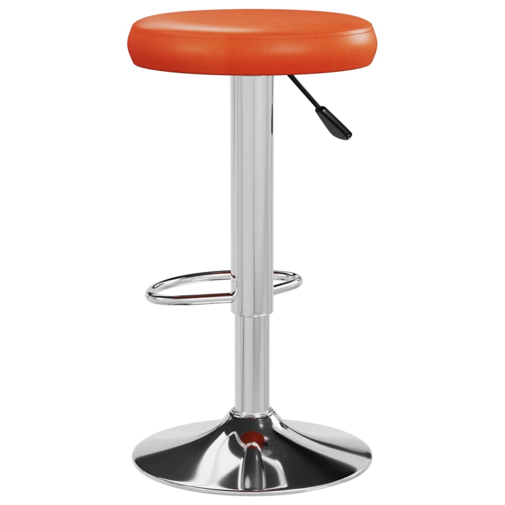 Barkrukken 2 St Kunstleer Oranje