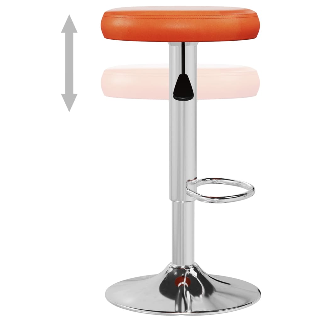 Barkrukken 2 St Kunstleer Oranje