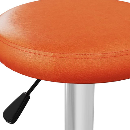 Barkrukken 2 St Kunstleer Oranje
