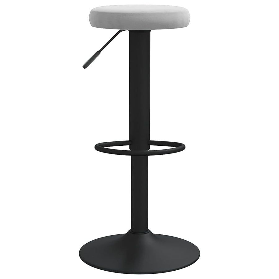 Barkrukken Fluweel Lichtgrijs