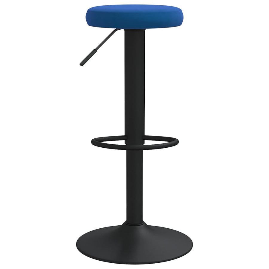 Barkrukken 2 St Fluweel Blauw