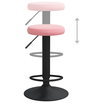 Barkrukken 2 St Fluweel Roze