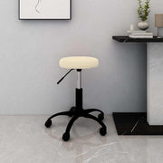 Bureaustoel crèmekleurig fluweel 31x(42-54) cm