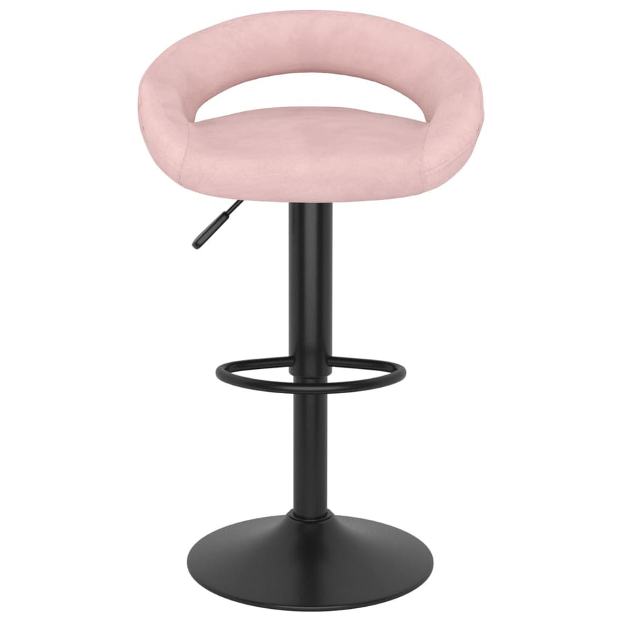 Barkrukken 2 st fluweel roze