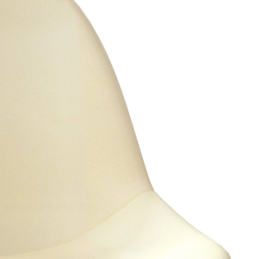 Barkrukken 2 St Stof Crèmekleurig