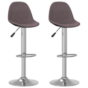 Barkruk stof taupe 41x45x(90-112) cm