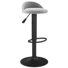 Barkruk Fluweel 1 Lichtgrijs