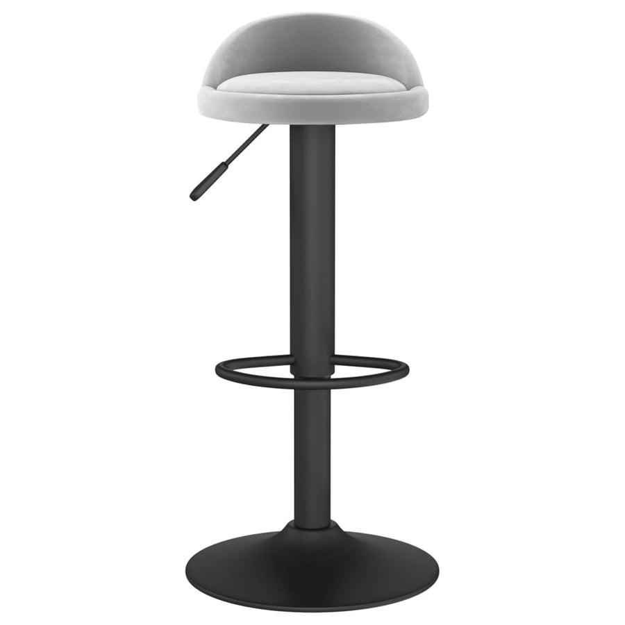 Barkruk Fluweel 1 Lichtgrijs