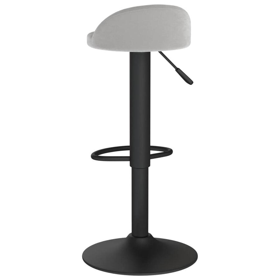 Barkruk Fluweel 1 Lichtgrijs