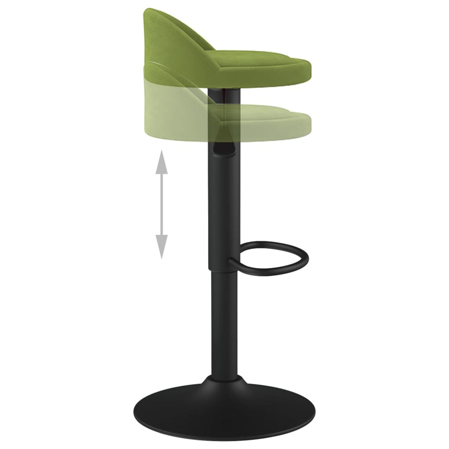 Barkruk Fluweel Lichtgroen 1